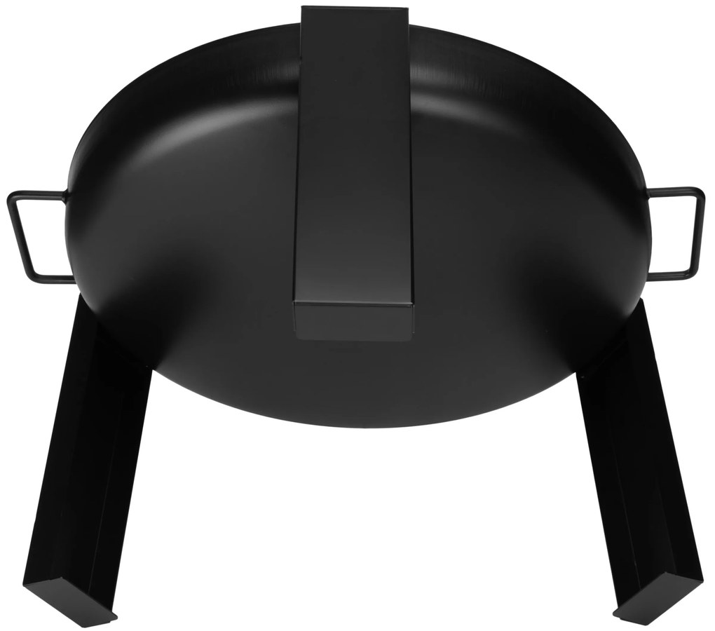 Oceľové záhradné ohnisko HOGAR 60 cm čierne