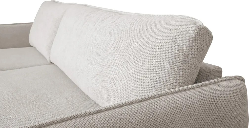 Rohová sedačka Salma, krémová látka, univerzálna pravá/ľavá