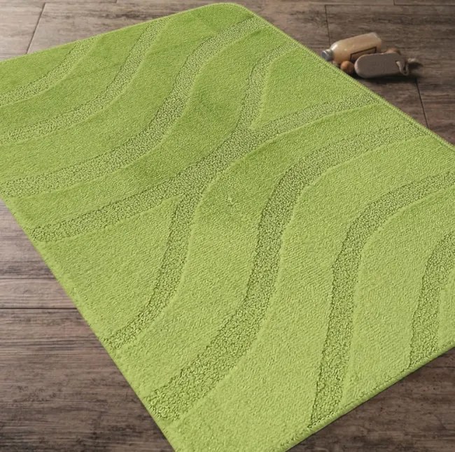 Sada kúpeľňových koberčekov Montana Symphony Phosphoric Green