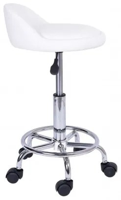 Otočná barová židle Lomo bílá