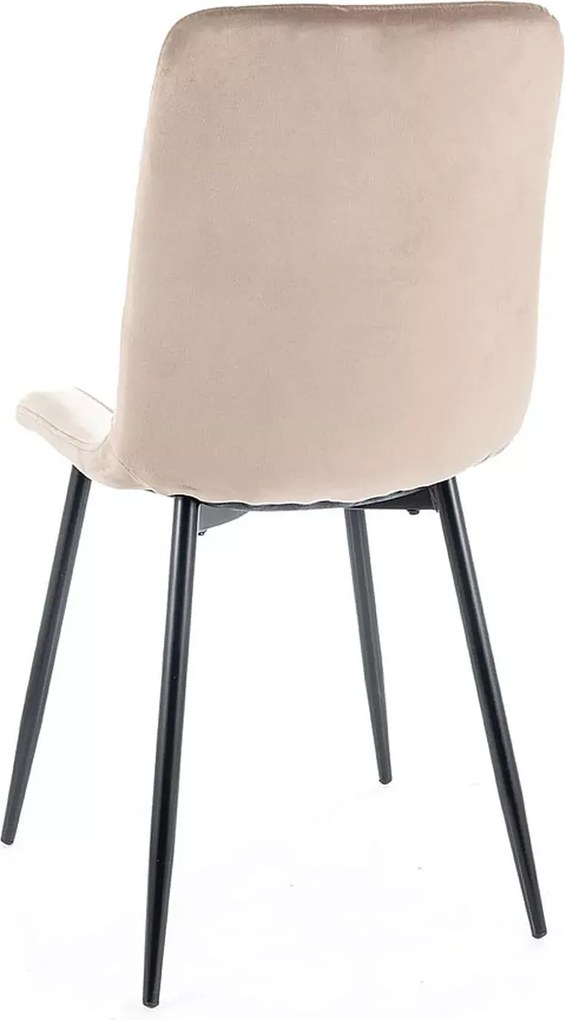 SI Alan Velvet stolička tmavá béžová