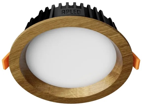 APLED - LED Podhľadové RONDO WOODLINE LED/6W/230V 4000K pr. 15 cm dub masív
