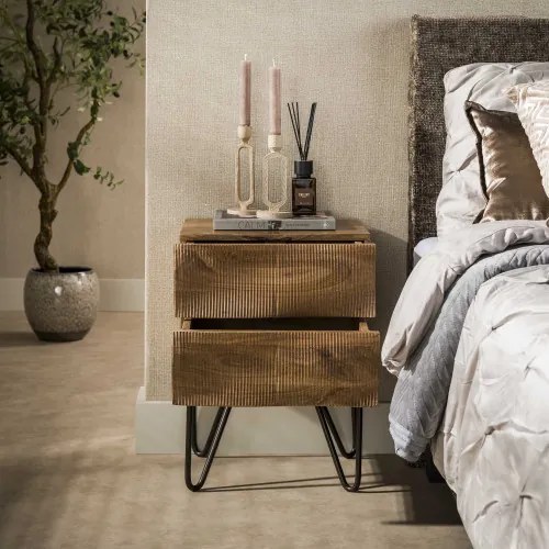 Nočný stolík 27-65 Ocean Drevo Mango  - Komfort-nábytok