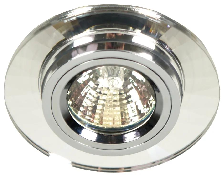 CLX Stropné moderné podhľadové osvetlenie GREGORY, 1xMR16, 50W, 9,4 cm, okrúhle, číre