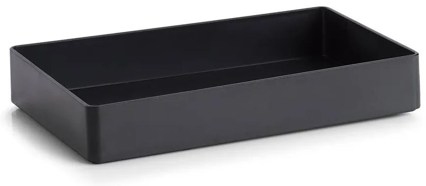 Zeller Present Sada 3 plastových organizérů na psací a kancelářské potřeby, UNTENSIL, černý