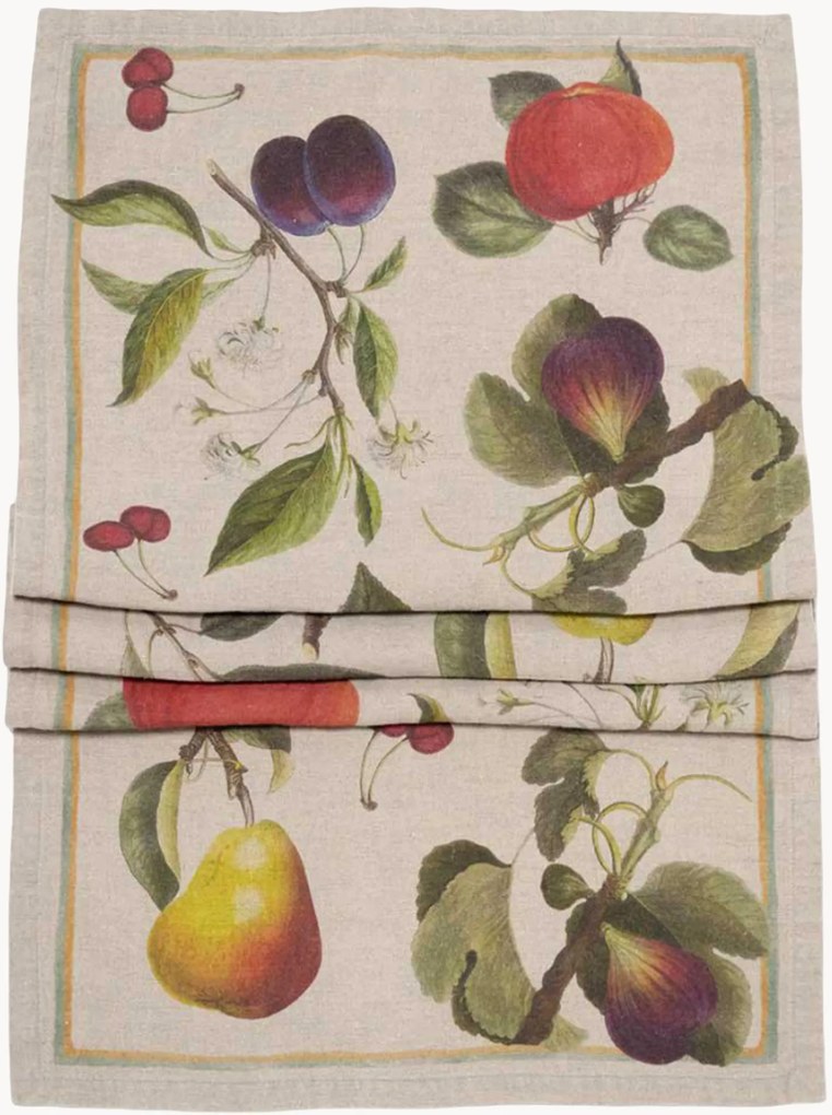 Ľanový stolový behúň Orchard Fruits
