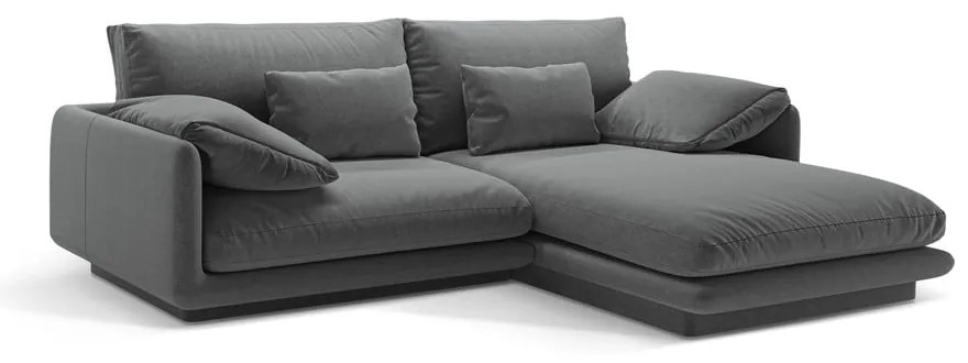 Tmavosivá rohová pohovka (pravý roh) Torino – Micadoni Home