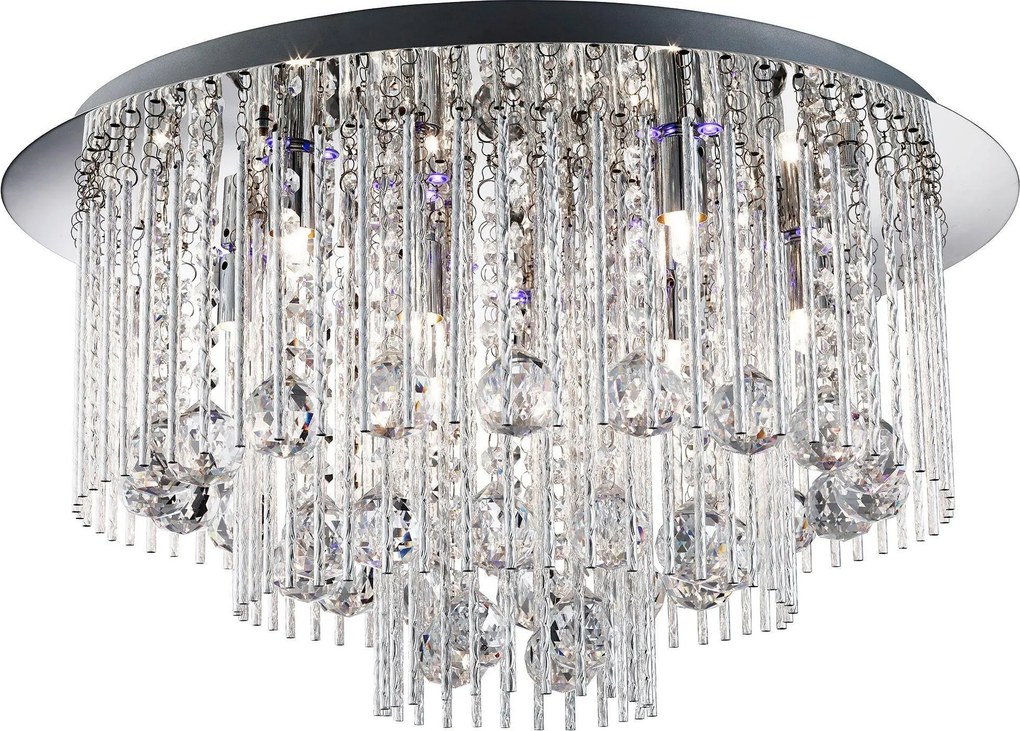 XXXLutz STROPNÉ LED SVIETIDLO, 55/30.5/55 cm - Interiérové svietidlá - 003187035101