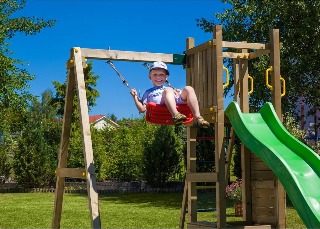 Marimex | Detské ihrisko Marimex Play Basic 004 + zelená šmykľavka | 11640190