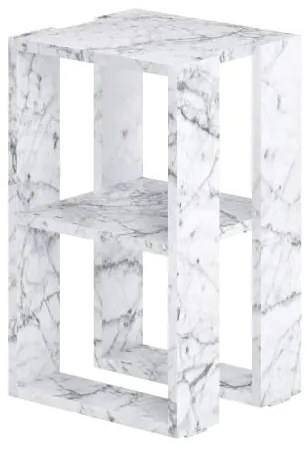Nočný stolík Houseland Lonie mramor Carrara
