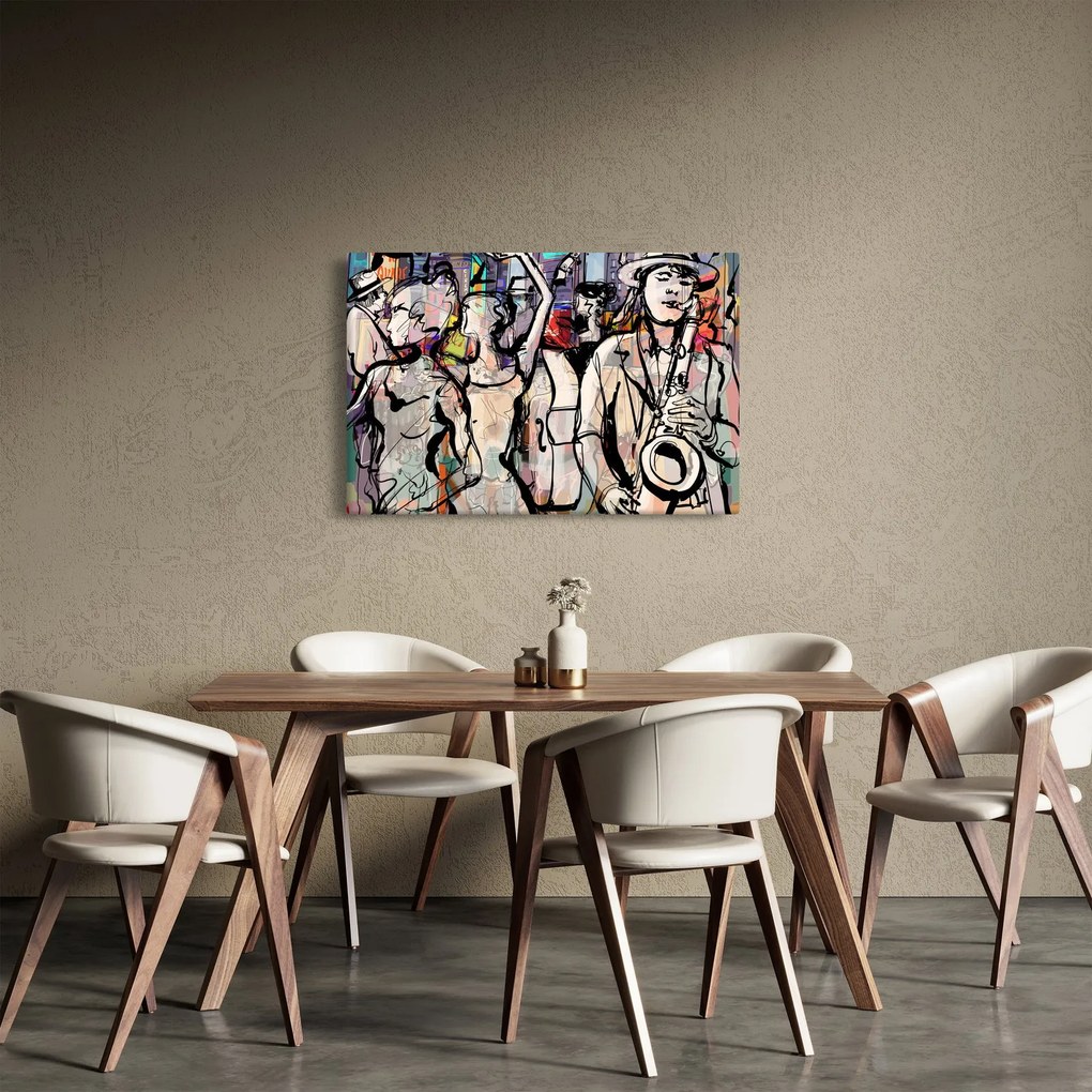 Obraz - Jazzová noc (90x60 cm)