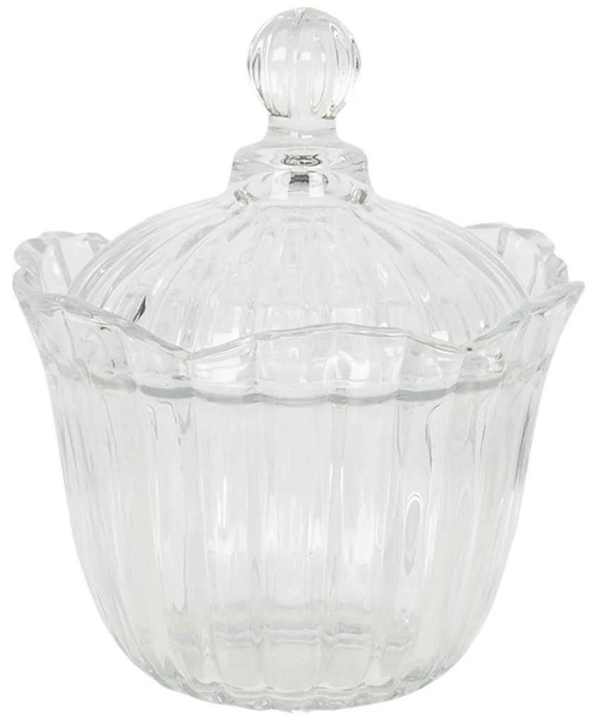 Sklenená dóza s vekom - Ø15 * 18 cm