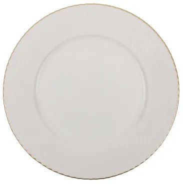 Jedálenská súprava 24 ks biela/zlatá/porcelán