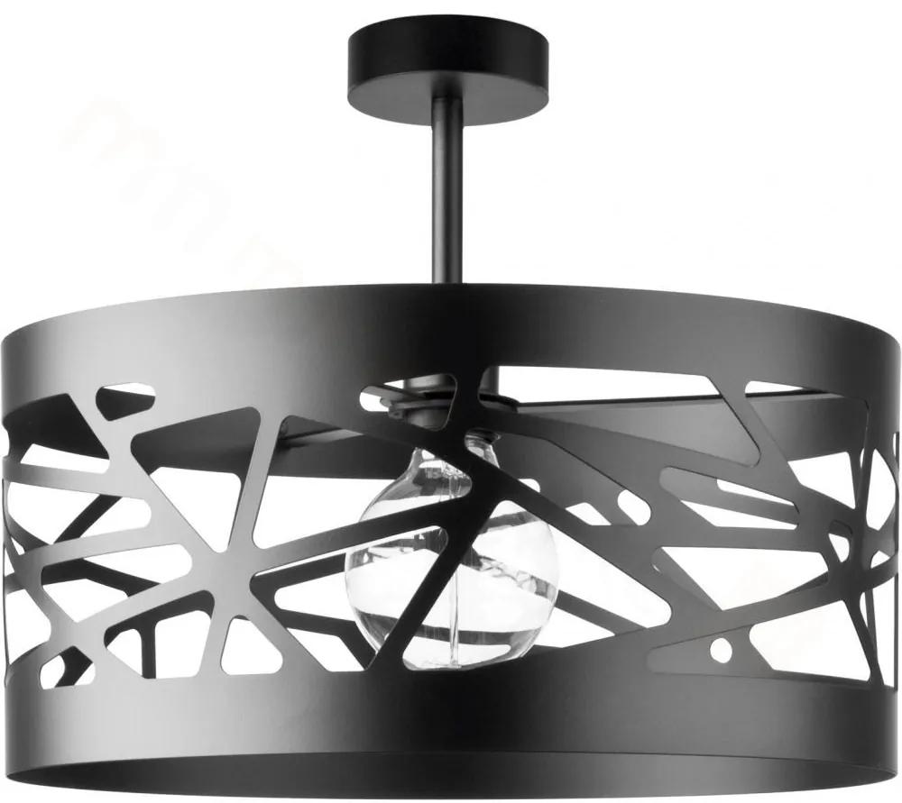 SIGMA Stropné moderné osvetlenie MODUL FREZ, 1xE27, 60W, 39cm, okrúhle, čierne