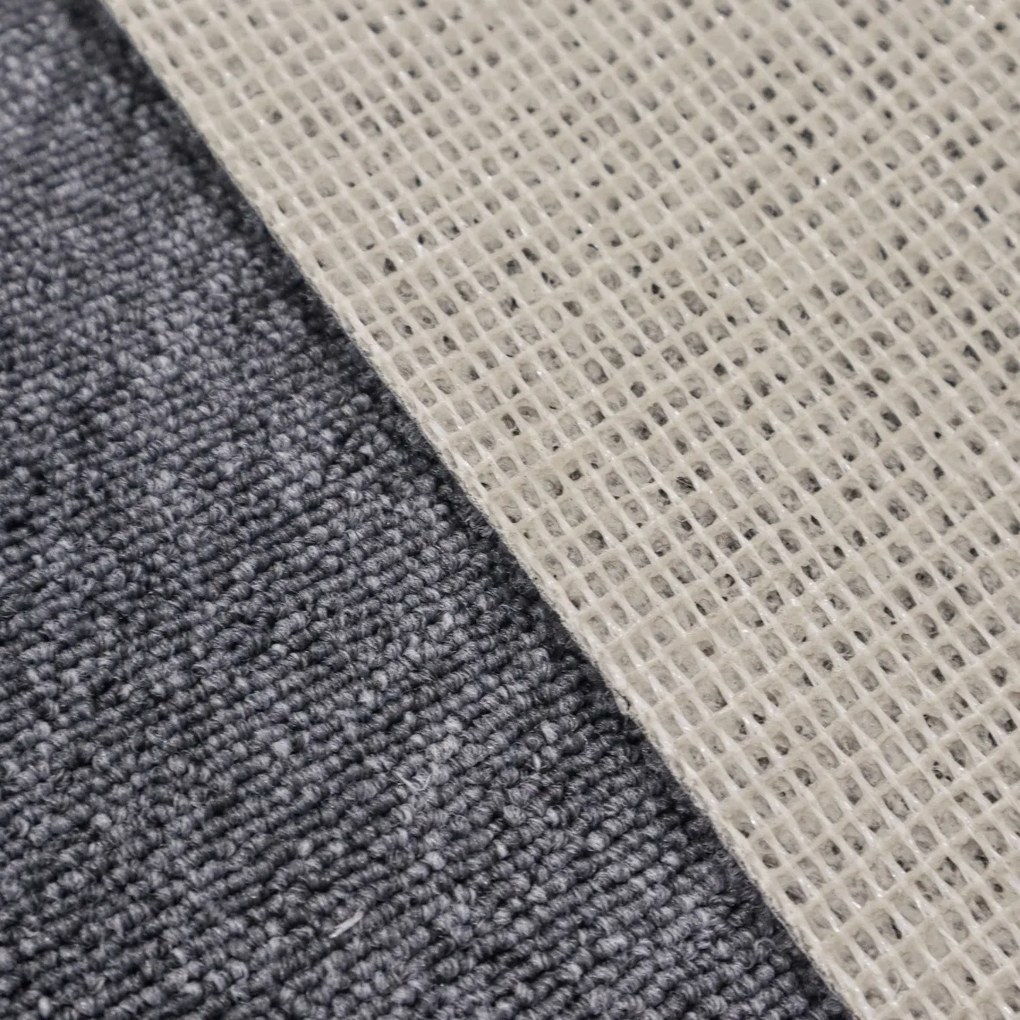 Betap, Metrážny koberec Vienna 78, na mieru, šíře 4m, šedá, ab (mriežka), chodba / predsieň
