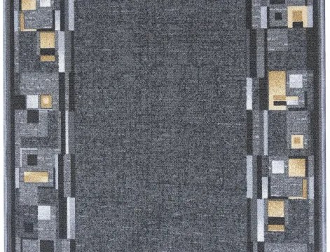 Koberce Breno Behúň BOMBAY 97, šíře role 100 cm, sivá, viacfarebná