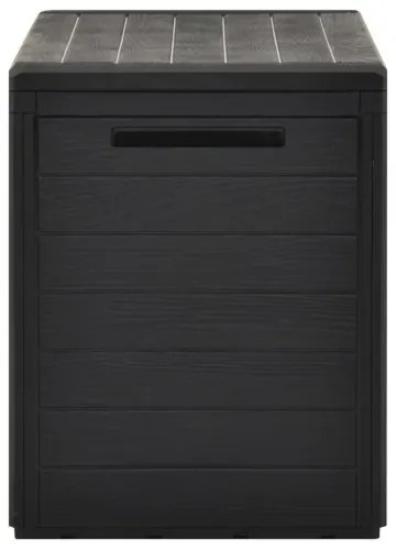 vidaXL Záhradný úložný box antracitový 78x44x55 cm-