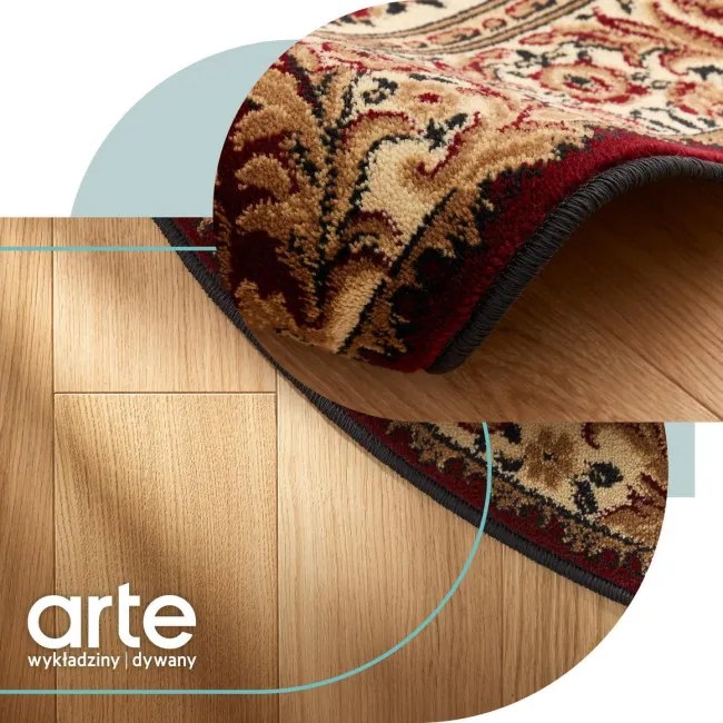 Koberec Agnella Standard kráľovsky bordový ovál