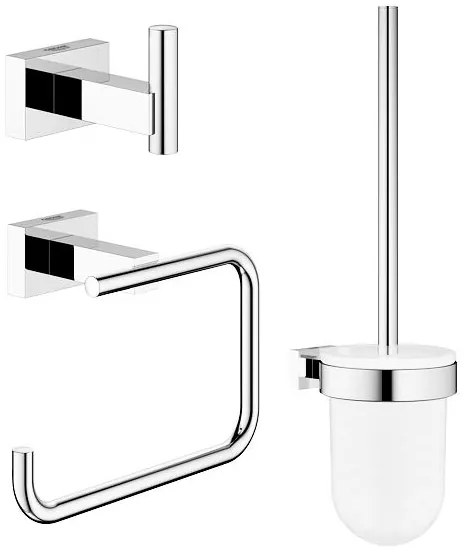 GROHE 40757001 - Sada doplnkov ESSENTIALS CUBE lesklý chróm