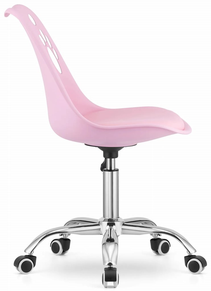 Ružová kancelárska stolička PRINT
