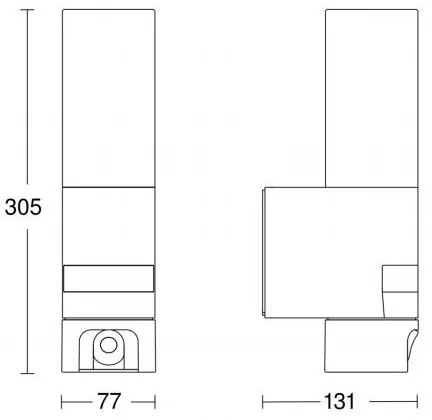 Steinel 065829 - LED Vonkajšie svietidlo so senzorom L 620 LED/13,5W/230V IP44