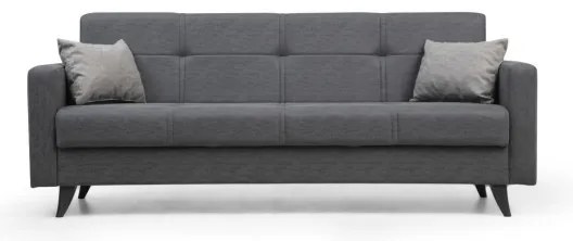 Trojmiestná rozkladacia pohovka KORFU tmavosivá