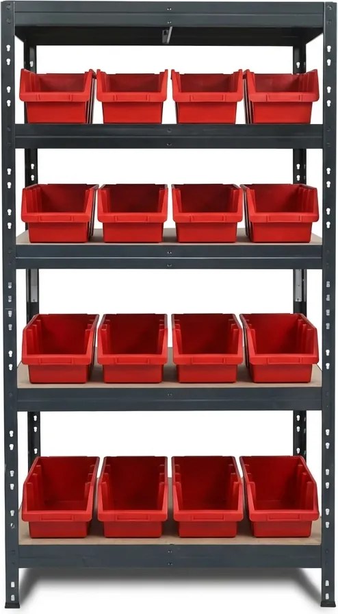 Regál s otvorenými zásobníkmi RIVET Ergobox 4