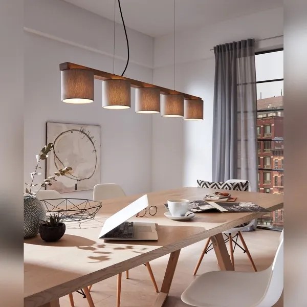 Briloner 4075-054 - Luster na lanku 5xE14/25W/230V