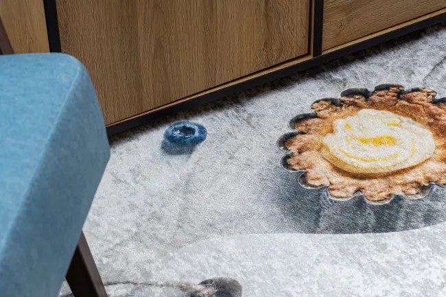 Protišmykový koberec / behúň ANDRE 33570 strieborný / béžový