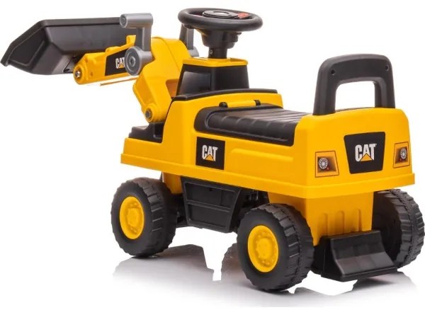 Odrážadlo nakladač CAT 2xAA žltá/čierna