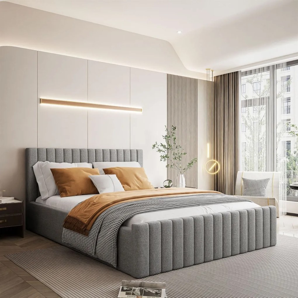 ČALÚNENÁ MANŽELSKÁ POSTEĽ BETHANY 160x200