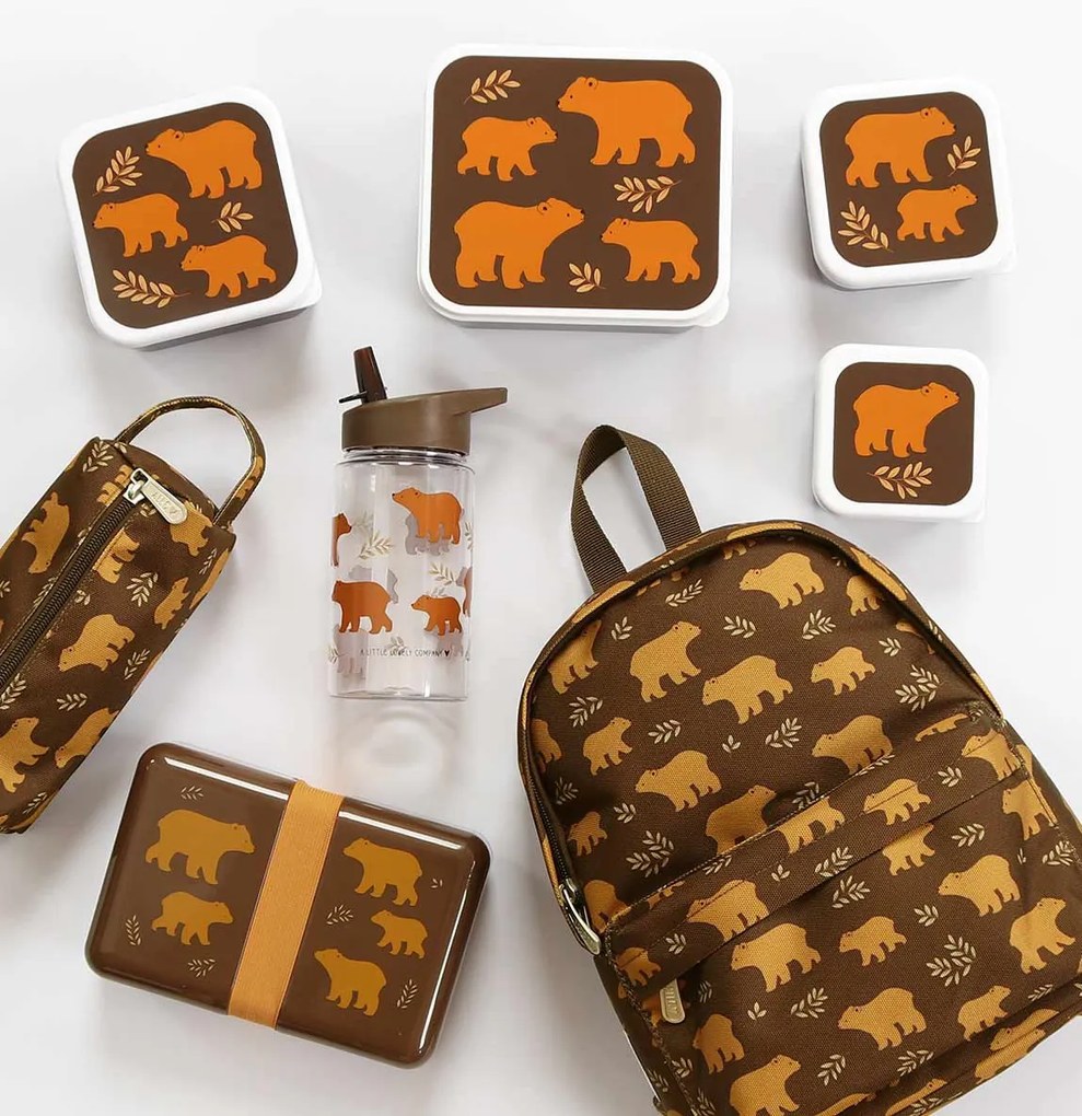 A Little Lovely Company - súprava štyroch desiatových škatuliek - medvede