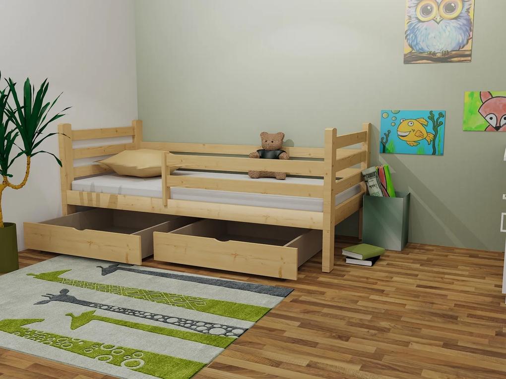 MAXMAX Detská posteľ z masívu 180x80cm bez šuplíku - M01