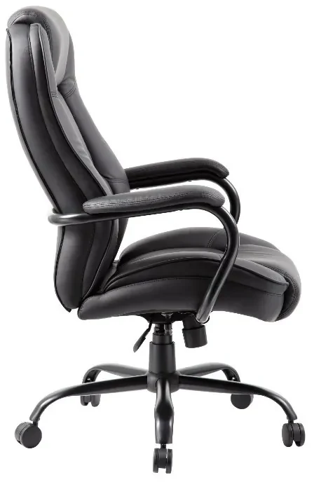 Kožené kancelárske kreslo MAXOR XXL, čierne