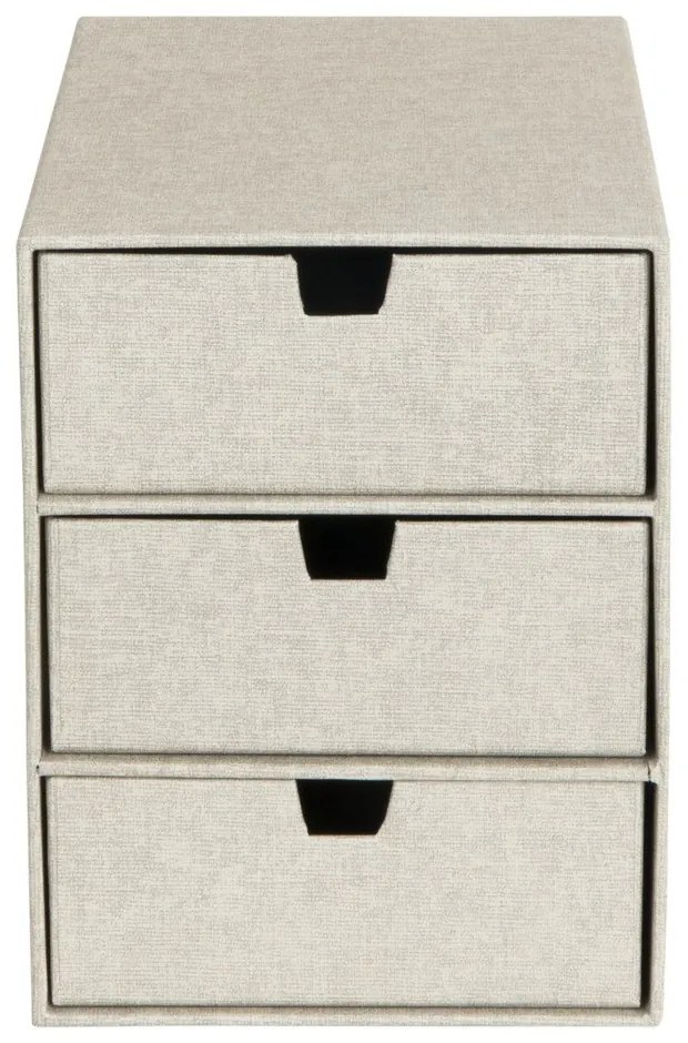 Béžový zásuvkový box s 3 zásuvkami Bigso Box of Sweden Ingrid