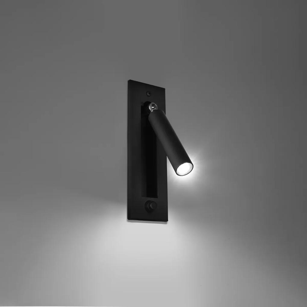 Sollux Lighting Nástenné svietidlo ENIF čierne