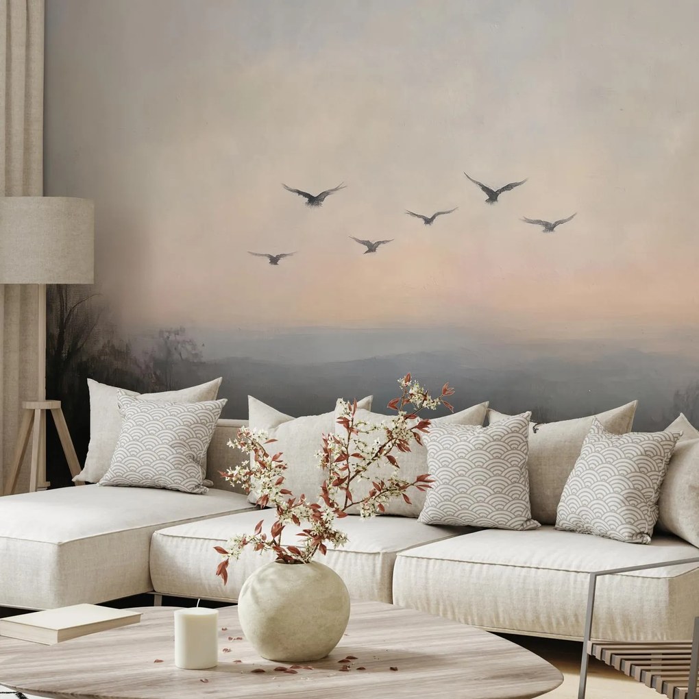 Fototapeta - Kŕdeľ vtákov (147x102 cm)