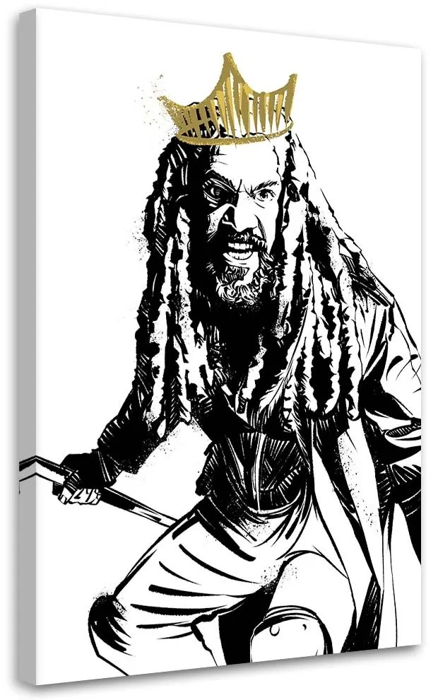 Gario Obraz na plátne The Walking Dead, kráľ Ezekiel - Nikita Abakumov Rozmery: 40 x 60 cm