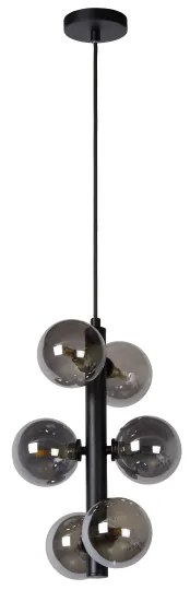 Lucide 45474/06/30 - Luster na lanku TYCHO 6xG9/28W/230V čierna
