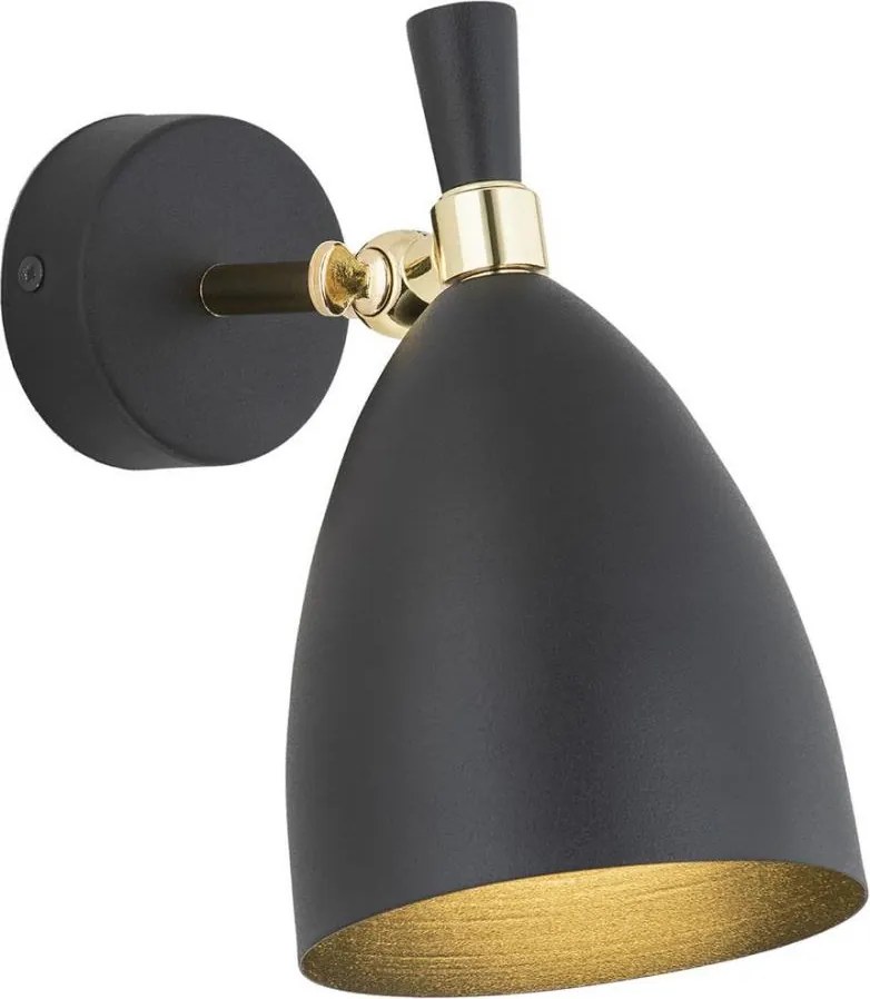 Argon 4701 - Nástenné svietidlo CHARLOTTE 1xE27/15W/230V čierna/zlatá
