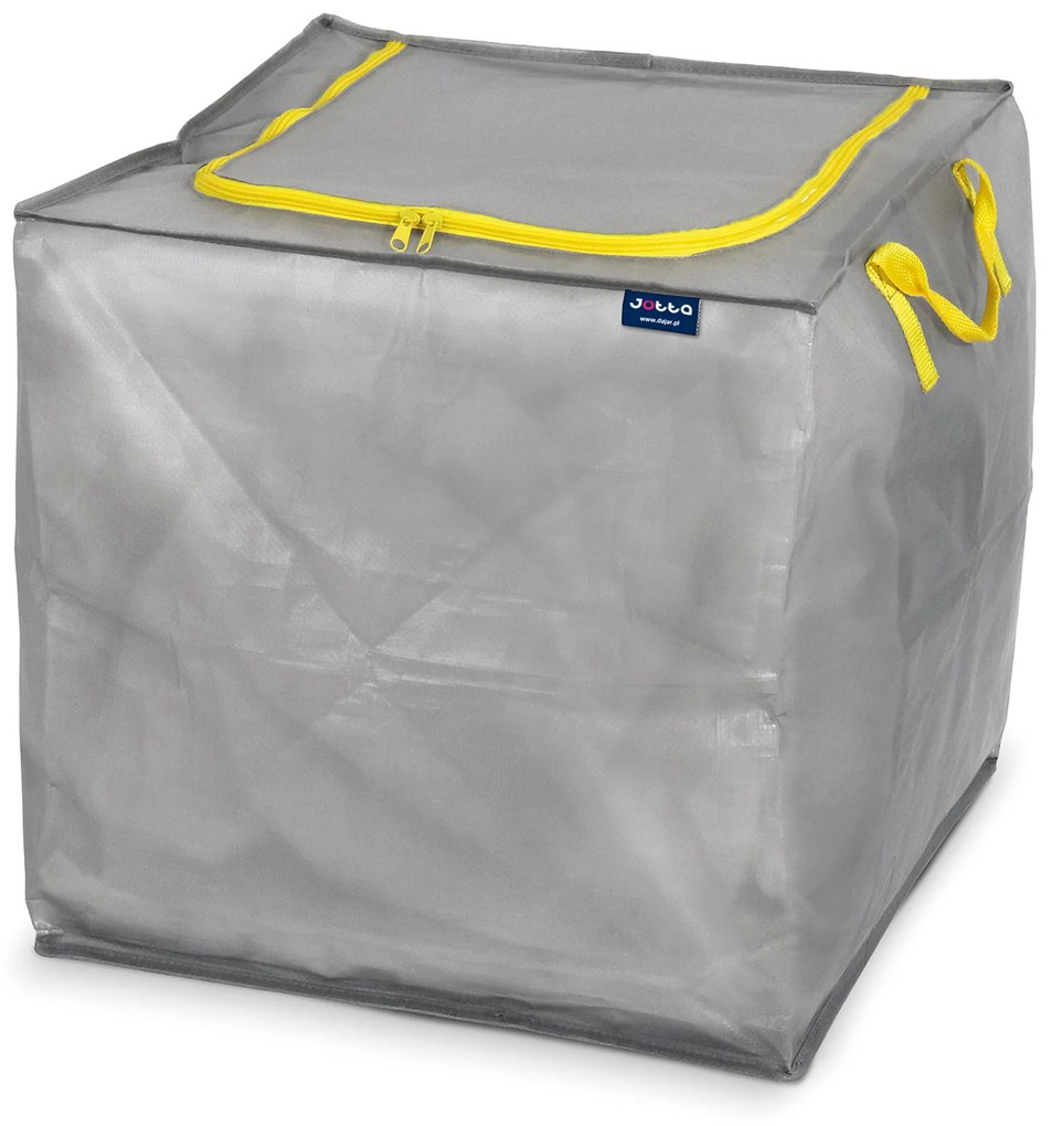 Goodhome Pevný úložný vak na zips 90 l JOTTA, 45 x 45 x 45 cm