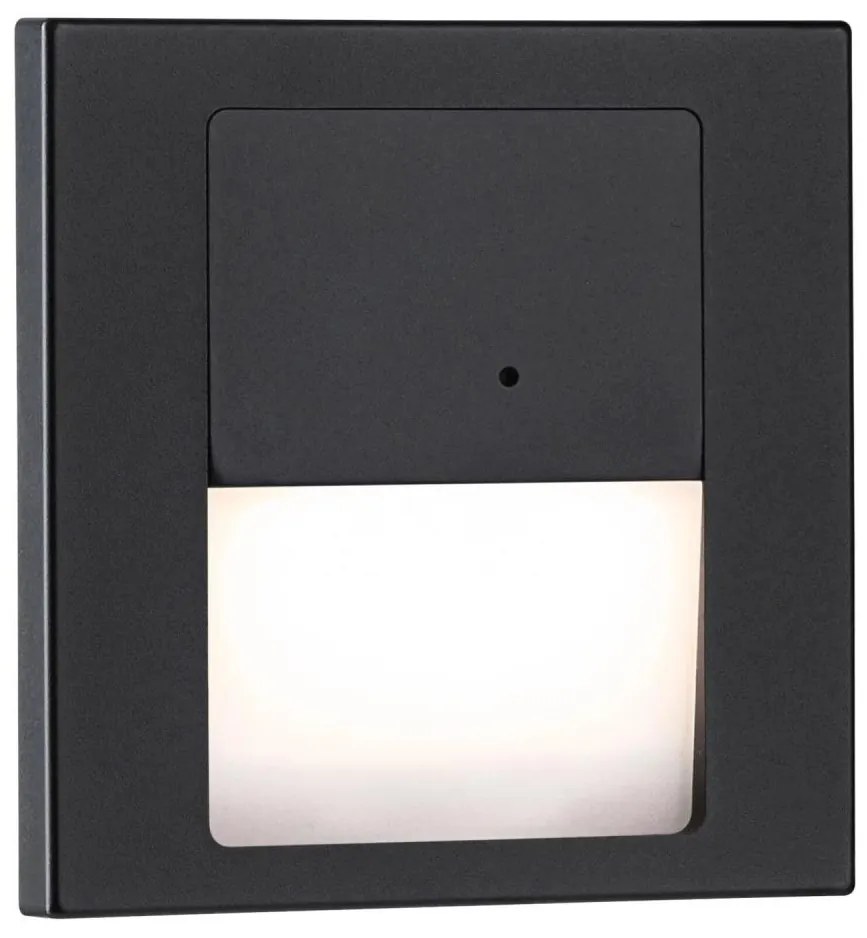 Paulmann 80004 - LED/1W Schodiskové svietidlo so senzorom TSARO 230V Lead/čierna W4737