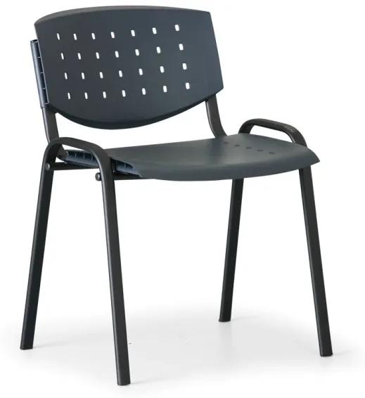 Antares Jednacia stolička TONY, antracit, konštrukcia čierna