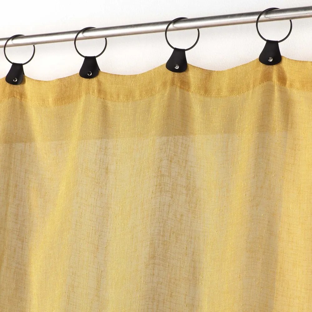 Žltá voálová záclona 140x240 cm Linka – douceur d'intérieur
