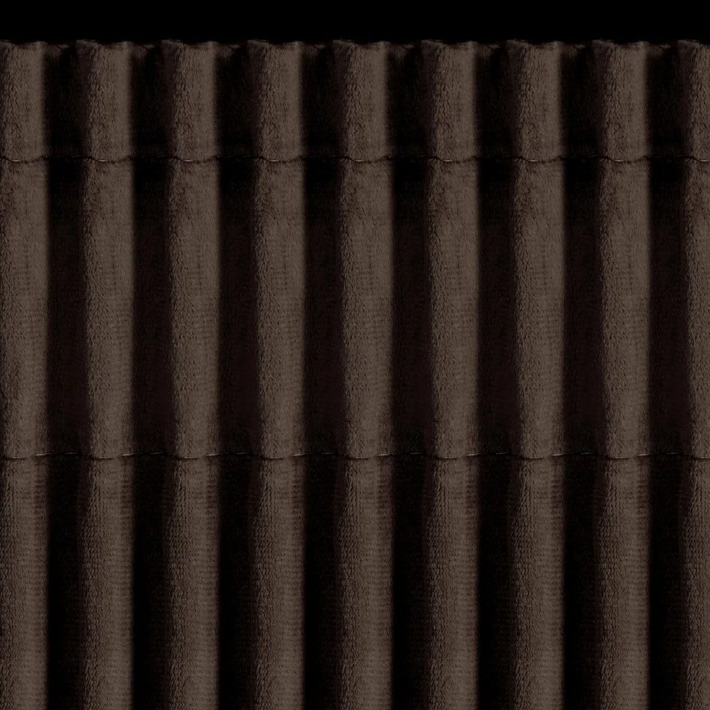 ZATEMŇOVACÍ ZÁVES NA PÁSKE MELANIE 140X270 CM TMAVOHNEDÁ