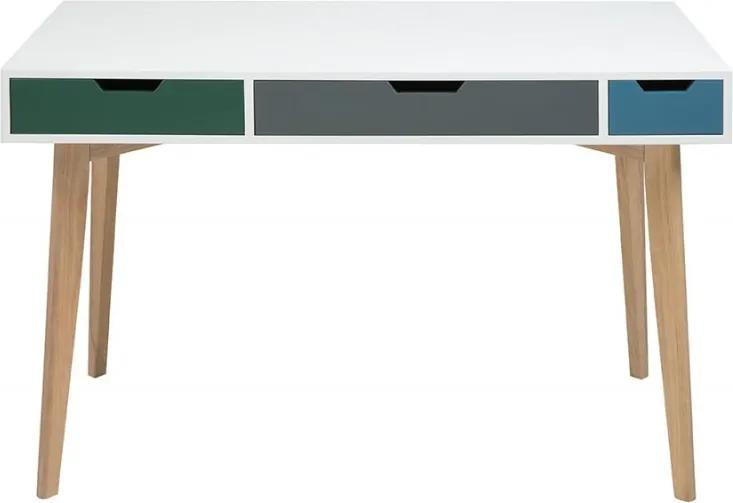 Pracovný stôl so zásuvkami Sissy, 120 cm