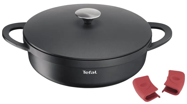 Nízký hrniec Tefal Trattoria E2187234 28 cm(použité)