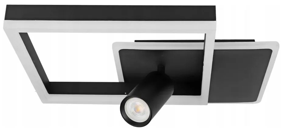 LED stropné svietidlo LED/38W/230V + 1xGU10/30W čierne
