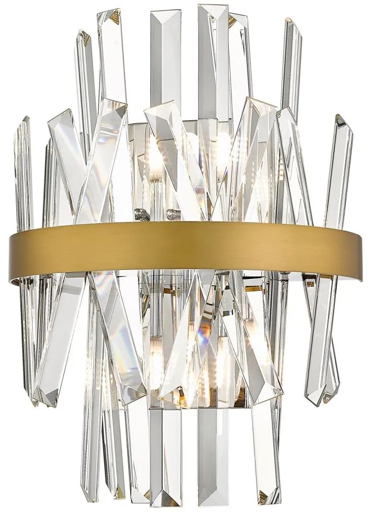 Zuma Line W0567-02D-B57G - Nástenné svietidlo CONSTANTINOPLE 2xG9/28W/230V zlatá