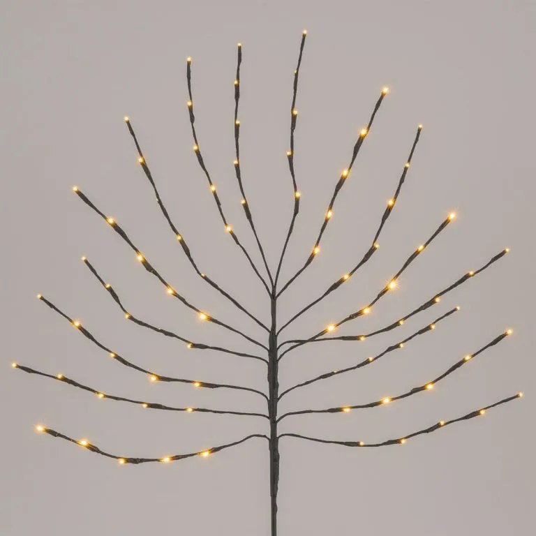 Nexos 72882 Vianočná dekorácia - svetelný strom, 110 cm, 80 LED teple biely
